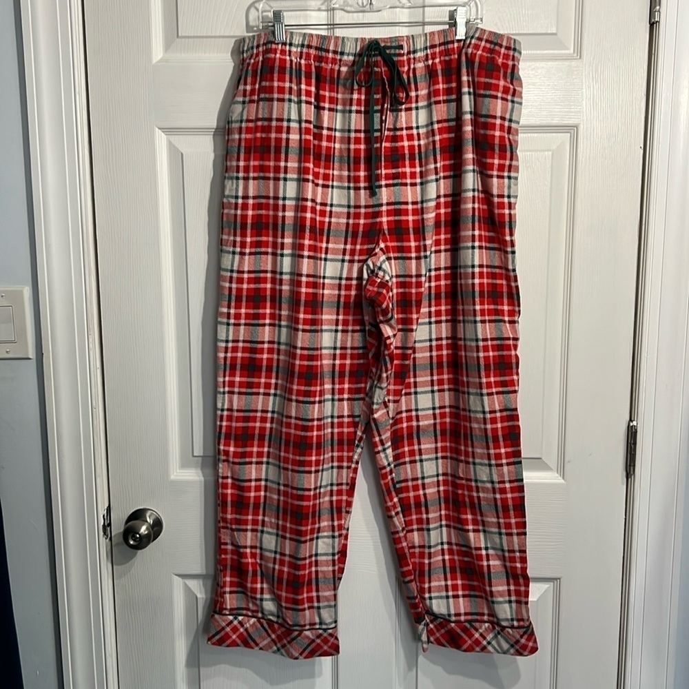 Pajamagram Modern Christmas Plaid Pullover Mens Pajamas - Size XXL